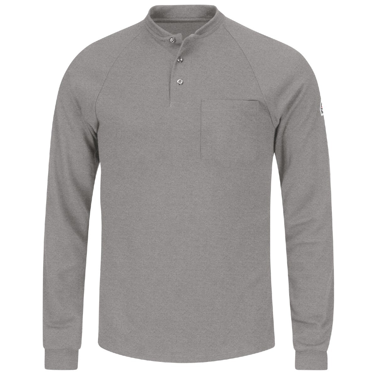 Bulwark Men's Lightweight FR Henley in Gray